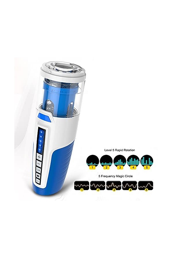 3D double stimulation de la tete ?uf,Realiste Masturbateur Masculin, Vagin et Bouche Masturbateur Cup pour Homme,Vagina Pussy