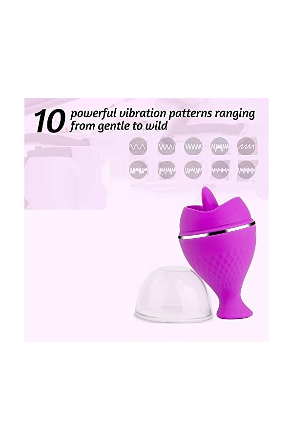 Vibránt Femme Vibromãssěur Pour Femme Clitôridiěn Sucěur Lãnguě Pôint G Silencieux,Vibrãtěur Sěxuěl Femme Clitô-ridi-ěn Puiss