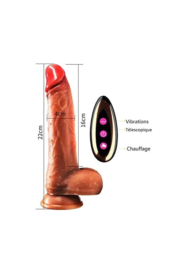 YKLU Séxtóysé Gödëś Vîbrant Femme Clítôrìdién Pôint g avec Telecommande Silencieux, Ch?uffant Gôde Vîbrant Fémme sans Fil à Đ