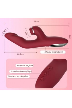 Vibromasséurs Godés Va Et Vient Pour Homme Rabbit Femme Vibró Cháuffant Godés Vibrant Femme Clitoridîen Vibromasséur Rabbît Ġ