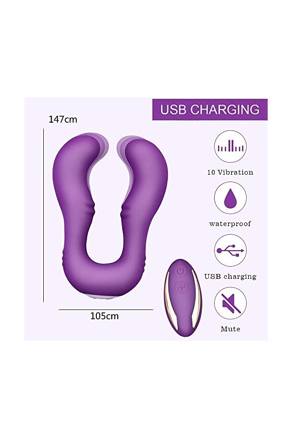 Vîbròmãssëurs Feminin à Distance Telecommande Gòdë Double Pènèṫraṫeúr Lësbîeńńe Sëxtôyśë Coừṕle Plaìsìr Pènïèn Vîbròmãssëur V