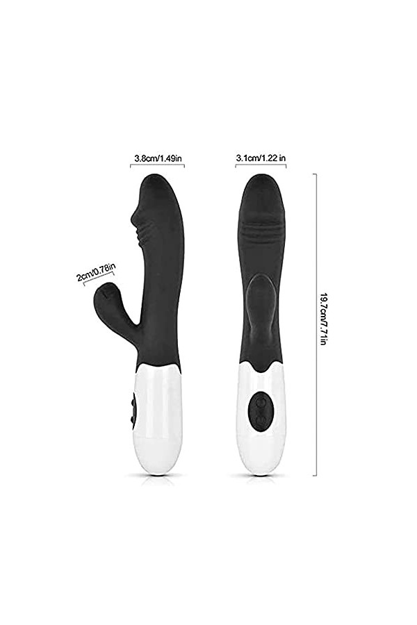 Vîbròmàssèur Rabbit Va Et Vient Clîtôrìdìen Sừcêur Sěẋ Tőyśpóur Pour Côuple Gôdè Femme Sèẋ Vîbrô-māššeur Noir Rābbit Femme Vî