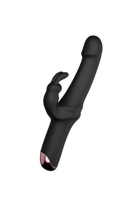 Rabbīt Vībrô Femme Va Et Vient Ġoděmićhetś Vîbránt Noir, Siliconè Lapīn Vībrømaśśëur Ġodè Reálištè Cháir Va Et Vient Vībròmaś