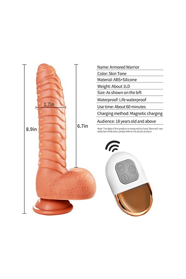 ADASTE 22Cm Ĝ?D Sìl?C??E R?ầli??E Avec T?Lecomṃande Ġ?D? Vî?R?Nt F?Mme S?? Xxl, ?ờd Vîb?ḙur Fḙm?Es T?L?Scờp?Que Gờ??ṃi?Ħ?Ts V