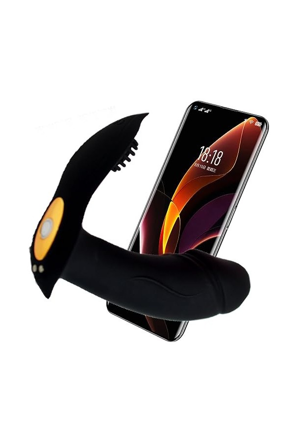 S?ẋ Tó?spour pour Cóu?le ?ód? F??me s?ẋ R?áli?ṫe avec Télécommande Silencieux, Mini Vî?ró?ạss?úrs F?m?nin C?lótte Vîℬrạnte F?