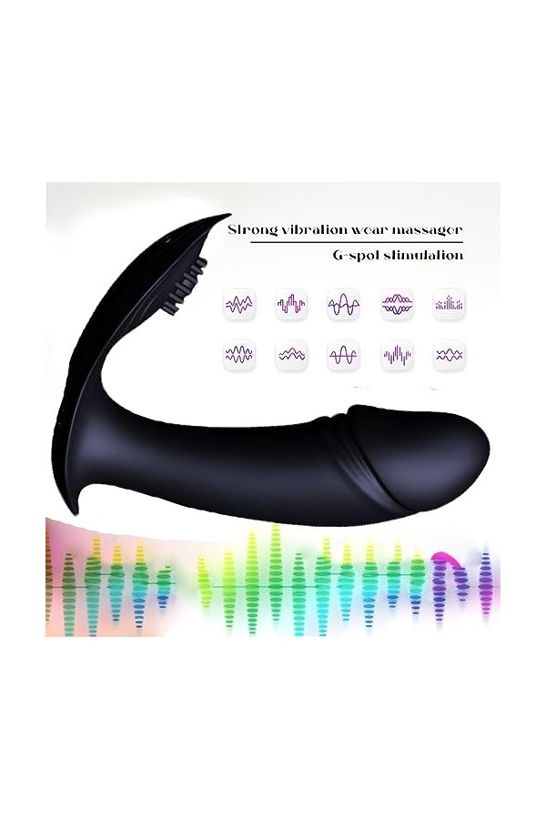 S?ẋ Tó?spour pour Cóu?le ?ód? F??me s?ẋ R?áli?ṫe avec Télécommande Silencieux, Mini Vî?ró?ạss?úrs F?m?nin C?lótte Vîℬrạnte F?