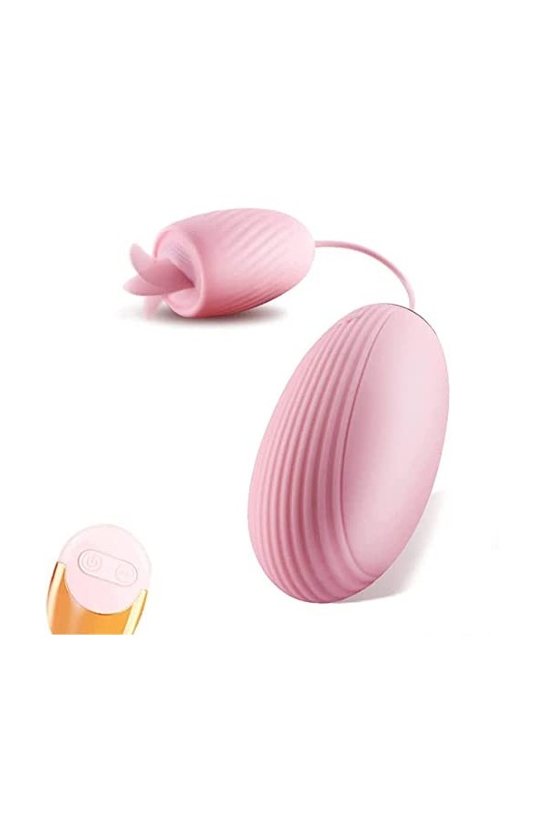 ADASTE Bkxn Oeúf Vîbrant Fëmme Avec Telecommande Ińvisible Masseur Langúe Vîbrómaśśeurs Fëminin Súcéur Clîtorídién Stimùlatéu