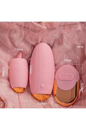 ADASTE Bkxn Ｏeúf Ｖîbrant Fëmme Avec Telecommande Ińvisible Mａsseur Lａngúe Vîbrómａśśeurs Fëminin Ｓúcéur Clîtｏrídién Ｓtimùlａtéu