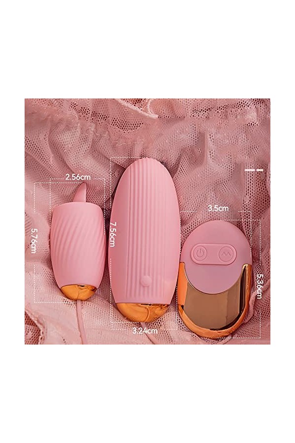 ADASTE Bkxn Oeúf Vîbrant Fëmme Avec Telecommande Ińvisible Masseur Langúe Vîbrómaśśeurs Fëminin Súcéur Clîtorídién Stimùlatéu