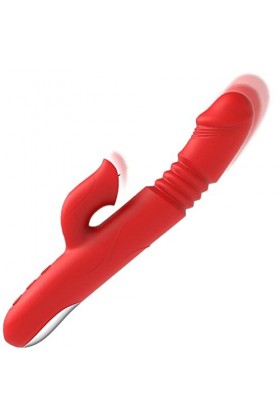 HLLL Silicone Rouge avec Fonction Rétractable et Chauffante, Chargement USB
