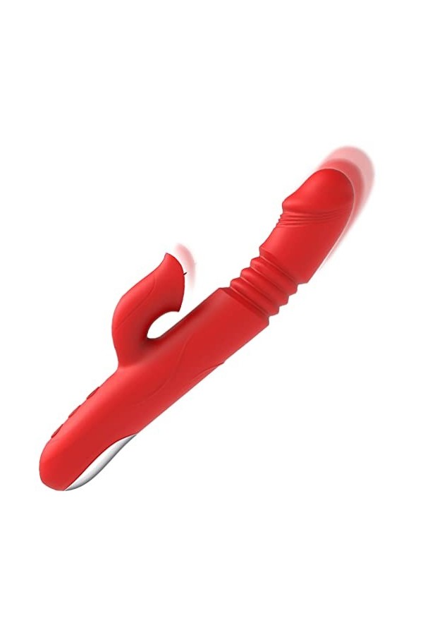 HLLL Silicone Rouge avec Fonction Rétractable et Chauffante, Chargement USB