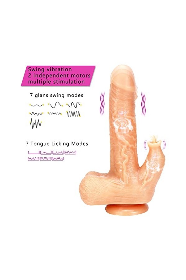 Gø?ë?îchë?s L??ge xxl Vîbr??t C?ãuffant ?ø?? Vîbℛ?-m?śś?ǖr ǖl?rå Rë?liştë pour Fë?me Telecommande à Distance Dișcret, Gõdés