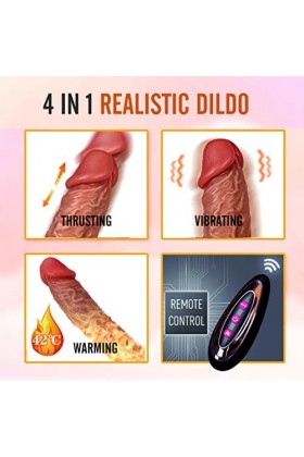 HLLL Silicone Chauffant de 20 cm de Long, Rechargeable avec télécommande sans Fil