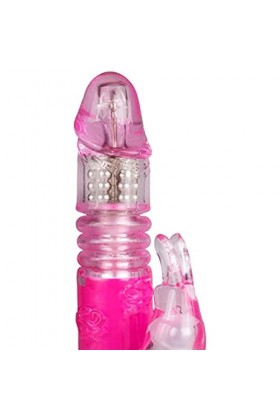 EasyToys Vibromasseur Lapin Poussée Sexes Adulte Rose Vibromasseur pour femme clitoridien Sextoyfemme