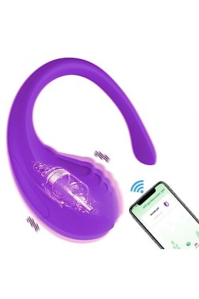 Mini Vibromasseurs Oeuf Feminin Telecommande à Distance Bluetooth, Puissant Sex Toýs Femme Gôdë Sèxtôyset Connecté Telephone