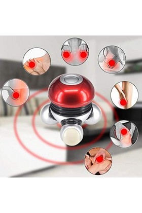Mini Vibromasseur éLectrique Puissant de Massage de Vibration de Corps Portatif avec le Rouge LéGer Mené
