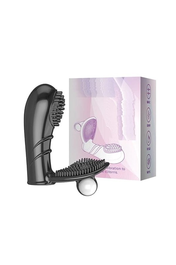 Doigt Vibrateur DôiGt Ｖîbrａnt ＣlîtôRidìēn Puissant Ｍásśeur Dôigts ＶîbROmásSěur ＰOìnt Ｇ STīmulátéｕr Ｖîbrant SēxUēl Femme BI5