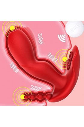 Ś-Éx Tøyș Ġọdẹṃiche Enorme Stvibrant Femme, Vibromasseurs Papillon Télécommandés, Culotte Vibrante, Vibromasseurs de Point G 