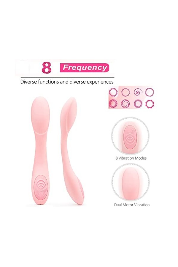 Vibrator Women Toy,Double Use Toy Toy Couples, Stimulator Suction Vibrator Women Waterproof Vibrator ual Toy Women Small Rech