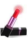 Rouge À Lèvres Vibrant femme Vibromasseur Léchant la Langue du Clitoris Point G Vibrant Jouets pour Adultes Femme avec 12 Mod