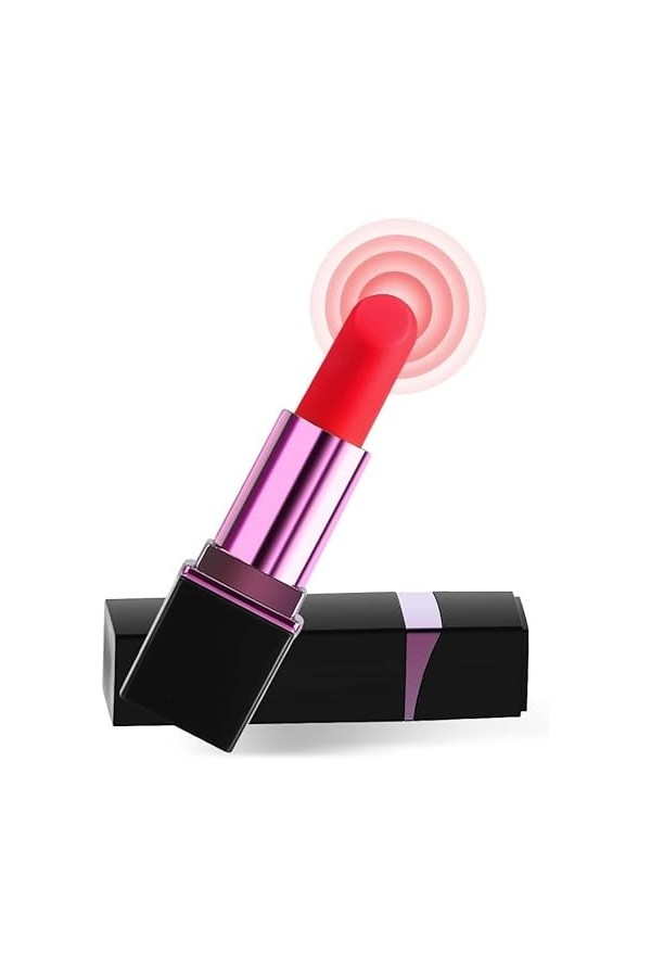 Rouge À Lèvres Vibrant femme Vibromasseur Léchant la Langue du Clitoris Point G Vibrant Jouets pour Adultes Femme avec 12 Mod