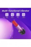 Rouge À Lèvres Vibrant femme Vibromasseur Léchant la Langue du Clitoris Point G Vibrant Jouets pour Adultes Femme avec 12 Mod