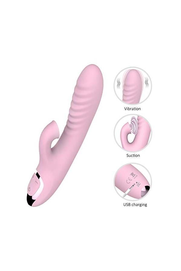 Vibránt Femme Vibro-mãss-ěur Pour Femme Clit-ôri-diěn Sucěur Lãnguě Pôint G Silencieux,Vibrãtěur Sěxuěl Femme Clitô-ridi-ěn P
