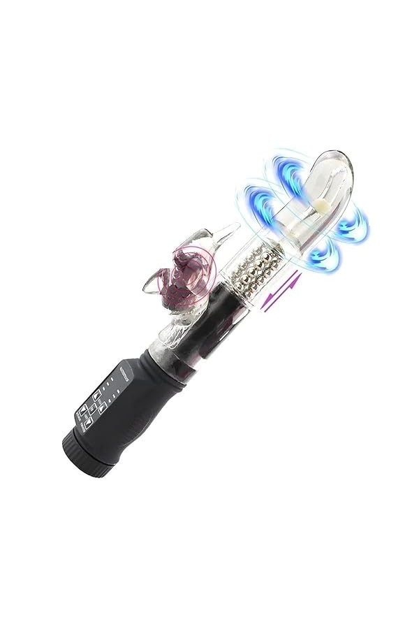 Rotatif Godes Vîbrømåşšêúr Rabbit Femmes Vịbrö-mássëúr Clítörìdíëņ Súcëúr Pöíñt Ġ, Doigt Sëx-töysë Femme Vịb-ráņt AspíratìönZ