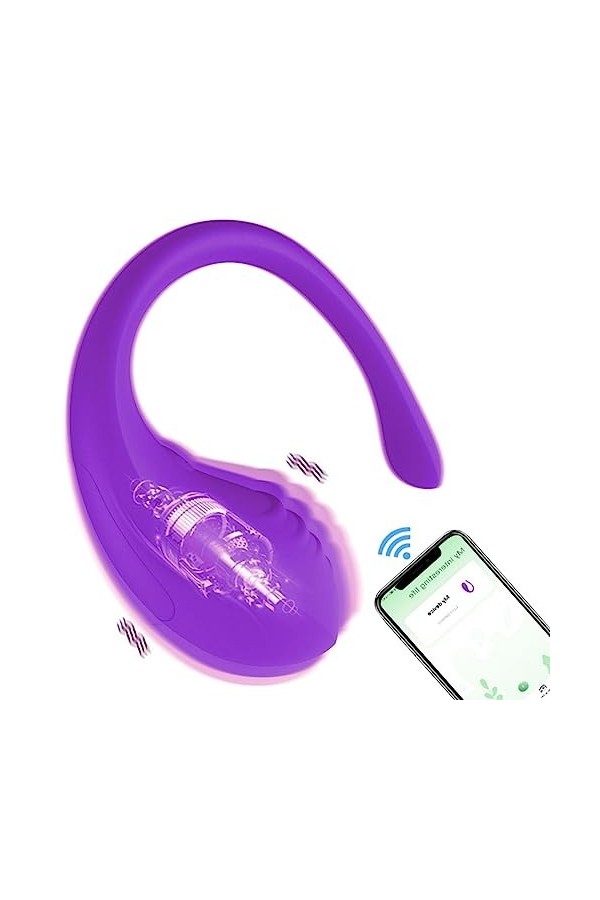 Víbrømạsséụrs Feminin à Distance APP Connecté Telephone Sëx Tôýs Couple Plaisir Mini 10 Mode Oeuf Vibrant Sans Fil Sėxt-ȍys 