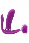 Vibro*mass*eur clit*oris a*vec t*élécommande,?è?f Vîbrant ?ans ?il pour ?è??e Silicone 10 modes Vibrations Vîbromàsséur Femme
