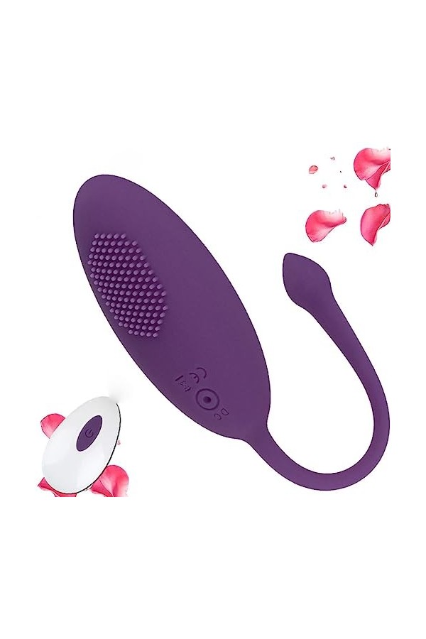 12 Modes Oeuf Vibrant Connecté Telephone Mini Vibromasseurs Oeuf Feminin Telecommande à Distance Bluetooth Oeuf Vibrant Femme