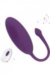 12 Modes Oeuf Vibrant Connecté Telephone Mini Vibromasseurs Oeuf Feminin Telecommande à Distance Bluetooth Oeuf Vibrant Femme