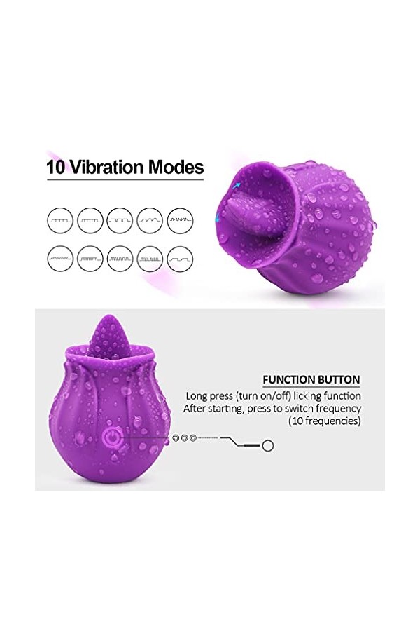 Laṇgụe Vîbrant Rose Double Mas-seur aspi-rateur vibromass-EUR Stimulateur Lang-UE clito-ridien VI-Brant Femme succsion