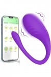 Mini Vibromasseurs Oeuf Feminin Telecommande à Distance Bluetooth, Puissant Sex Toýs Femme Gôdë Sèxtôyset Connecté Telephone