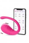 Mini Vibromasseurs Feminin Petit Oeuf Vibrant Connecté Telephone, Sextoyse Femme Séx Oeuf Vibrant Sans Fil Telecommande a Dis