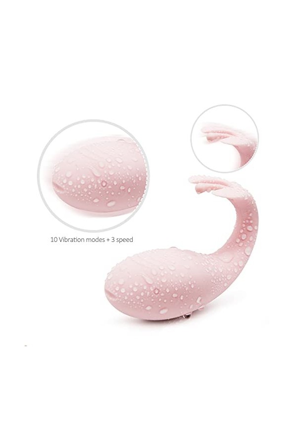 Couple c?l???e ?e?? ??xtôy f???? oeuf vibrant connecté Masseur Vibrant pour Femme Silencieux