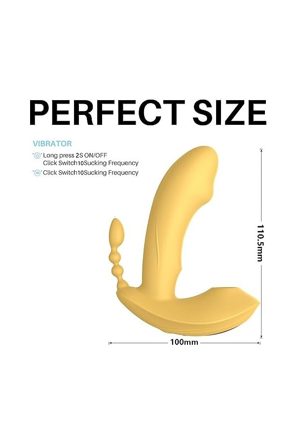 APP Connecté Telephone Vibromasseurs Feminin à Distance Clitoridien Suceur Va Et Vient, Gode Vibro-masseur Sans Fil Telecomma