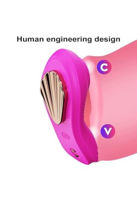 Vibromasseurs portable avec APP, Vibrateur Bluetooth pour couple longue distance avec 10 modes pour son clitoris vaginal, Min