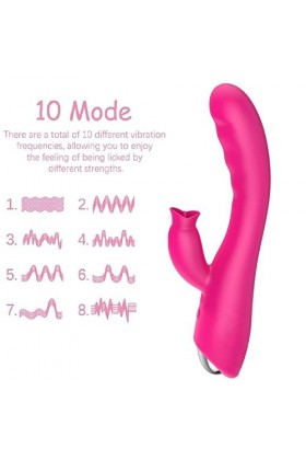 ARKNAV Stimulant Clitoridien Pour Fémmé Double Mas-Seur Aspirateur Vibromasseur Stimulateur Langue Clito-Ridien Vibrant Fémmé