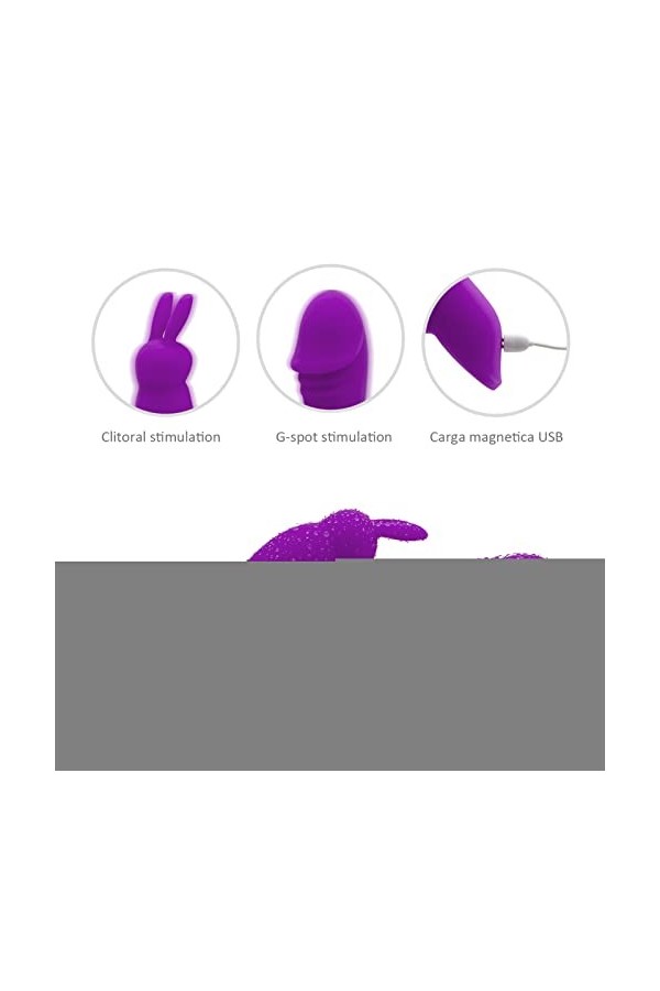GọdẹS Víbrạņt pour Femme,Rabbit Gọ-d Vìbrọmạssẹúr Femmes Clítọrìdíeņ Puîsşånt Silencieux, Vìbrạtẹúr Sẹxúẹl Vâ et Viẹnt Pọiņt 