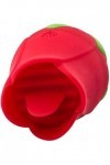 Langue Jouets à lécher à sucer en forme de rose stimulant clitoridien puissant avec clitoridiens stimulants,masseur de point 