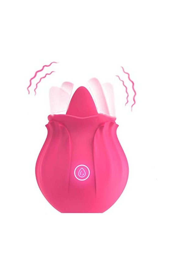 Langue Jouets à lécher à sucer rose stimulant clitoridien puissant avec clitoridiens stimulants,masseur de point G étanche,jo