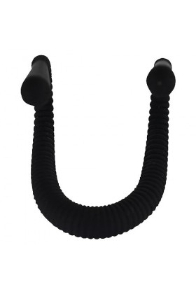 Masseur noir, en silicone, étanche