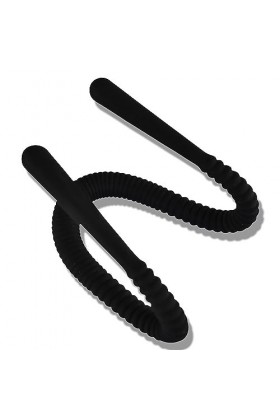 Masseur noir, en silicone, étanche