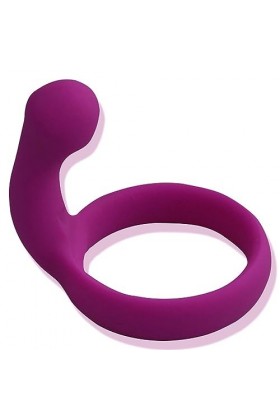 Masseur en forme de silicone, imperméable, facile à nettoyer,Violet