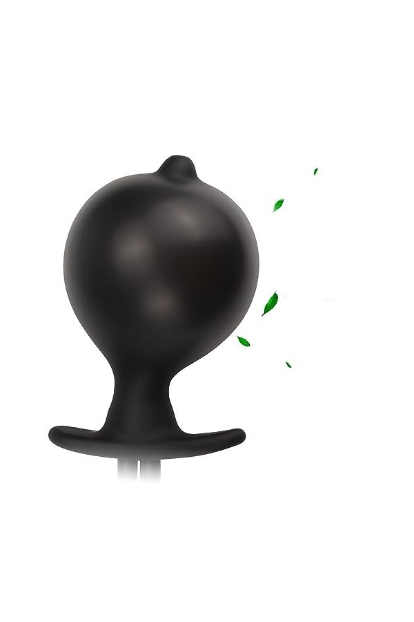 Masseur en silicone de type boule noire, imperméable, facile à nettoyer