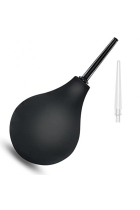 Poire de Lavement Intime 225ml En Silicone Médicale - 2 Canules Incluses Nettoyage Anus et Vagin - Kit De Douche Rectale pour