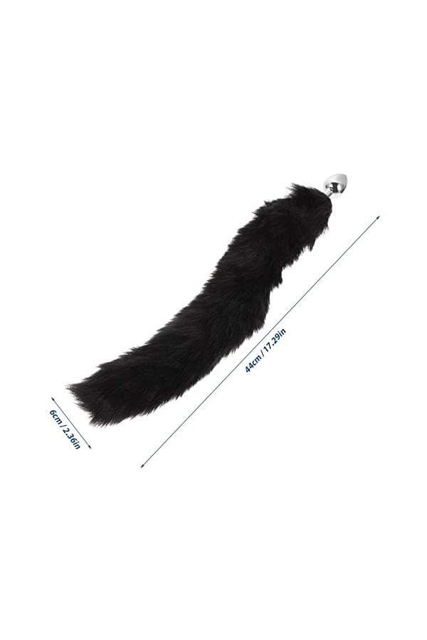 Abaodam Renard Animal Costume Oreilles Bandeau Queue Plug Cou Tour De Cou Et Poignet Couvre pour La Saint Valentin Cosplay Je