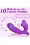 AZOI Chargement USB Massage Vîbromásseúrs Fémînîn Clîtôrîdien Súcëúr 10 modes Sèxtôyse Couple Plaîsir Femme Vîbrô-másseúr Fem