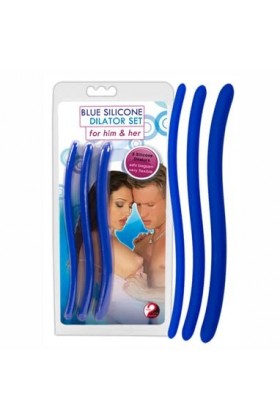 Set De 3 Sondes Uretrales Silicone Bleu